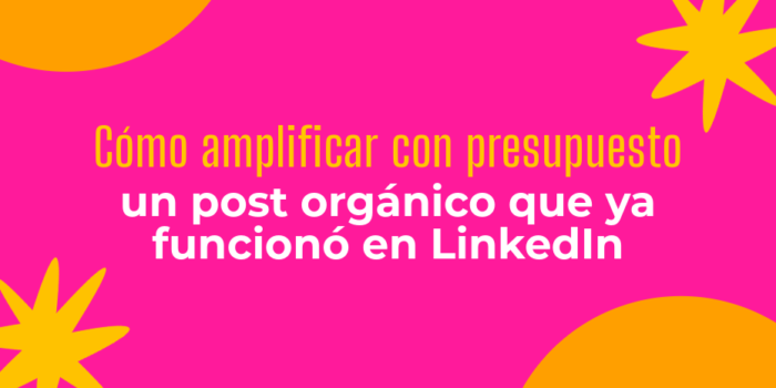 amplificar post organico